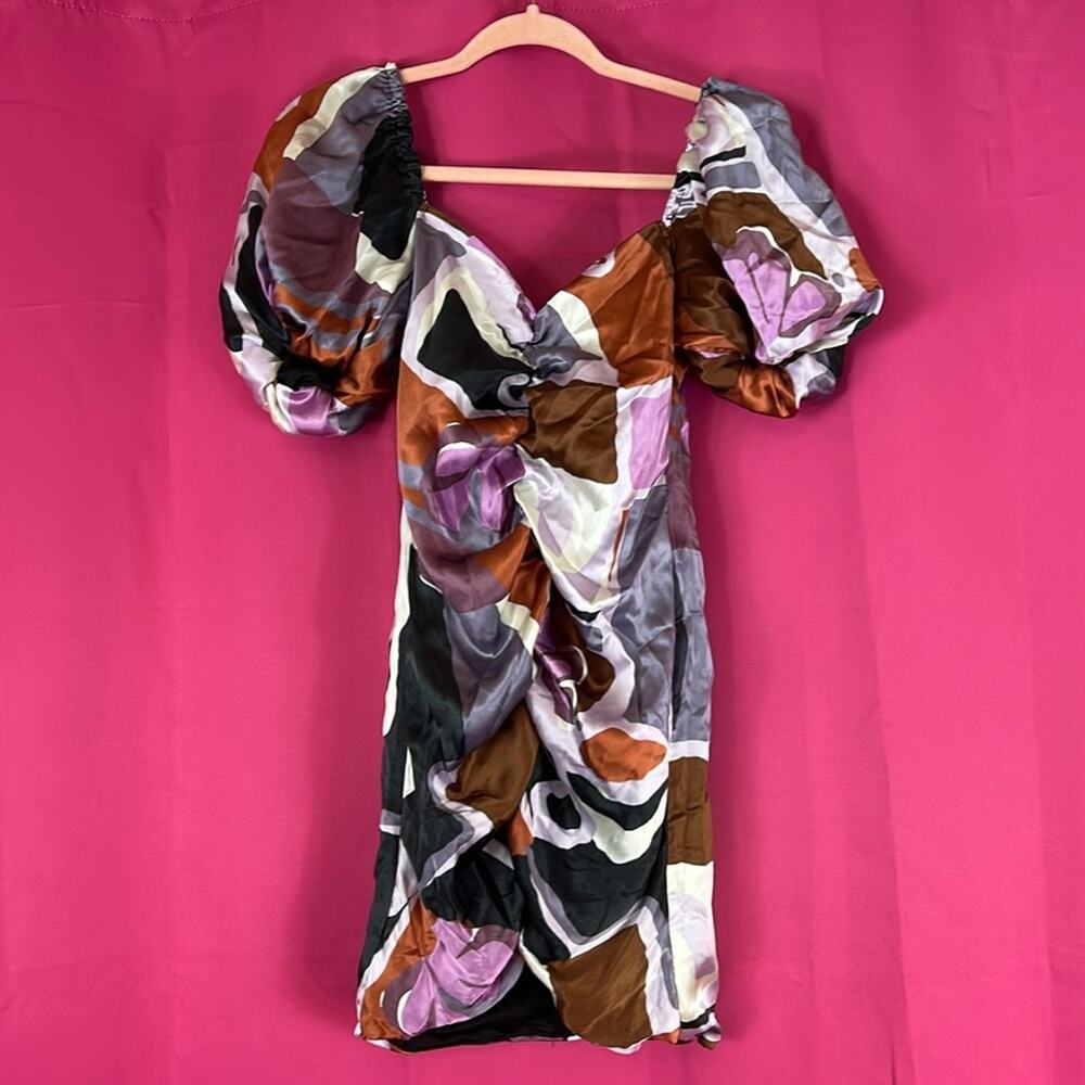 Ewamay Silk Asher dress in coco Lavender, hand made wiggle‎ dress, small NWT